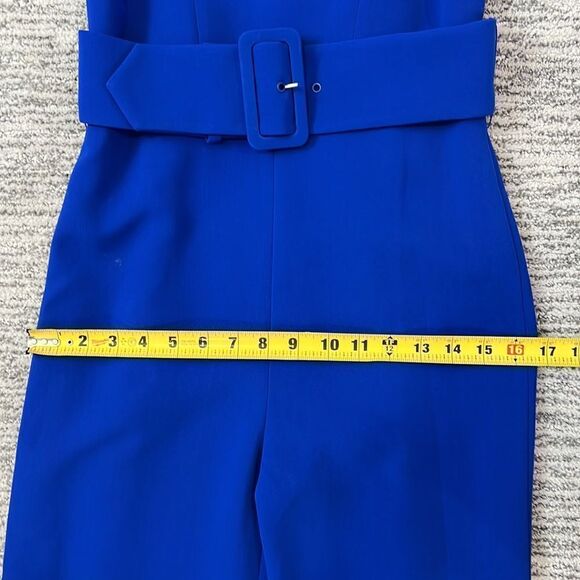 NWT Jonathan Simkhai Belted Crepe Wide
Leg Jumpsuit Royal Blue Size 2 - Picture 12 of 16